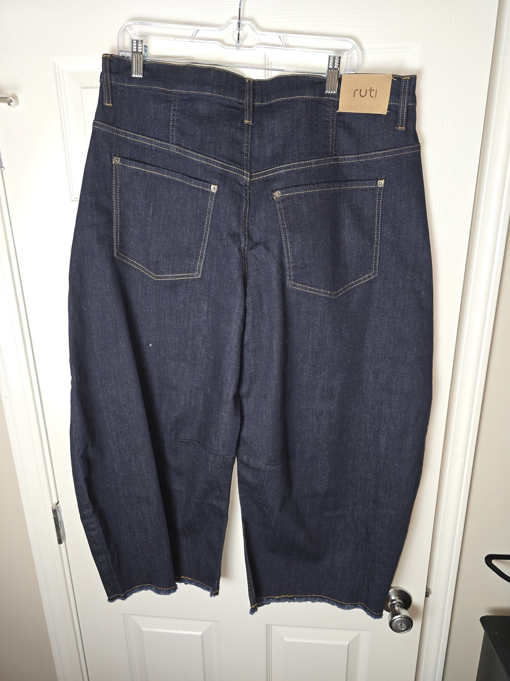 Ruti The Petite FearlessWide Leg Barrel Jeans 2.0 Dark Blue Wash Size 16p - Picture 5 of 9